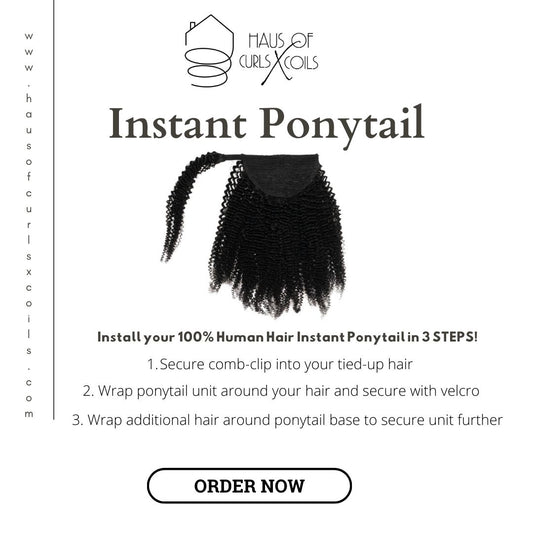 Instant Ponytail - The Curlys - Type B